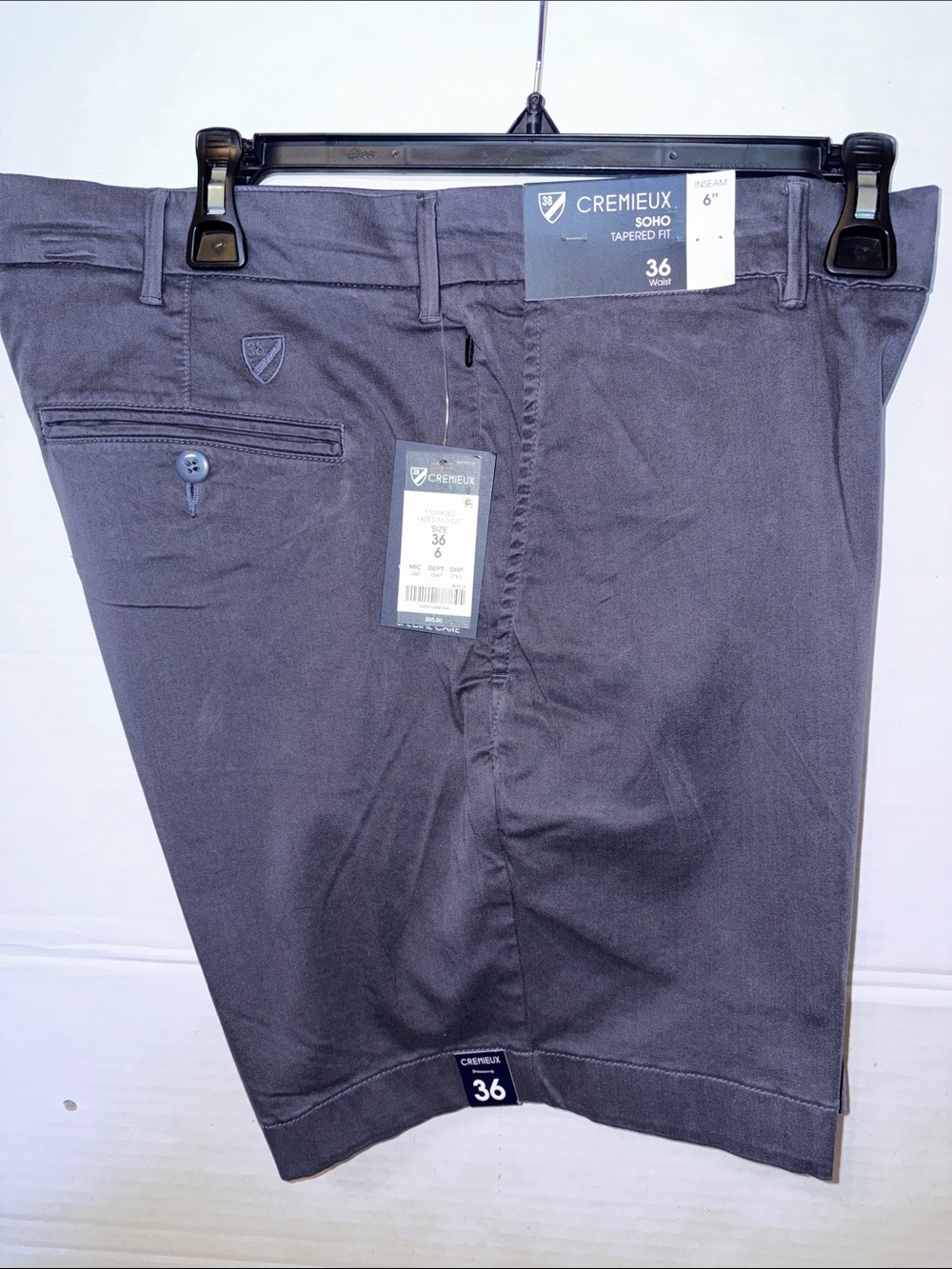 Daniel Cremieux Men's Charcoal Gray Flat Front Shorts